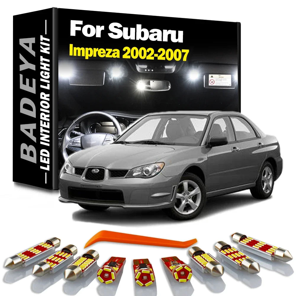 8-Piece LED Interior Light Kit for Subaru Impreza - Canbus Error-Free Bulbs | AUTOKITSHOP