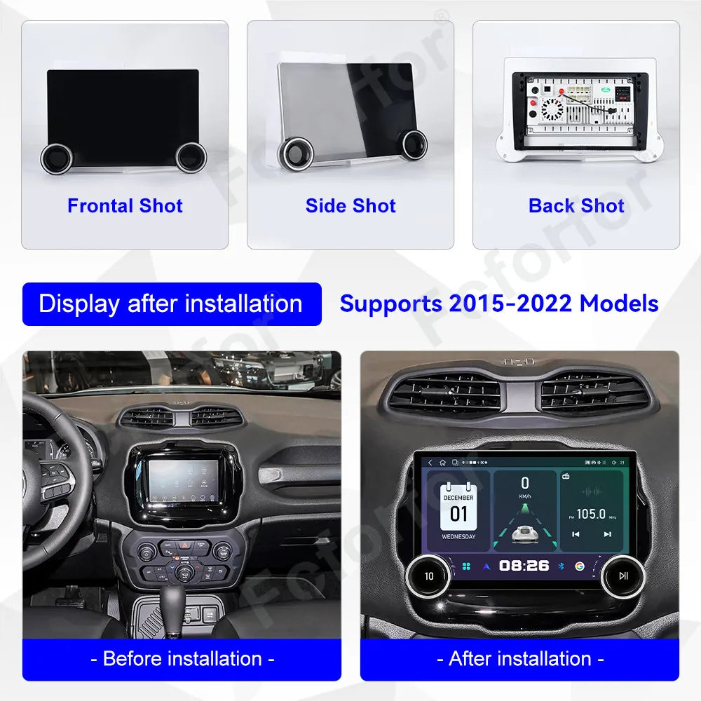 Premium HD Touch Screen Android 15 11.5 Inch Wireless CarPlay GPS Navigation Car Stereo He