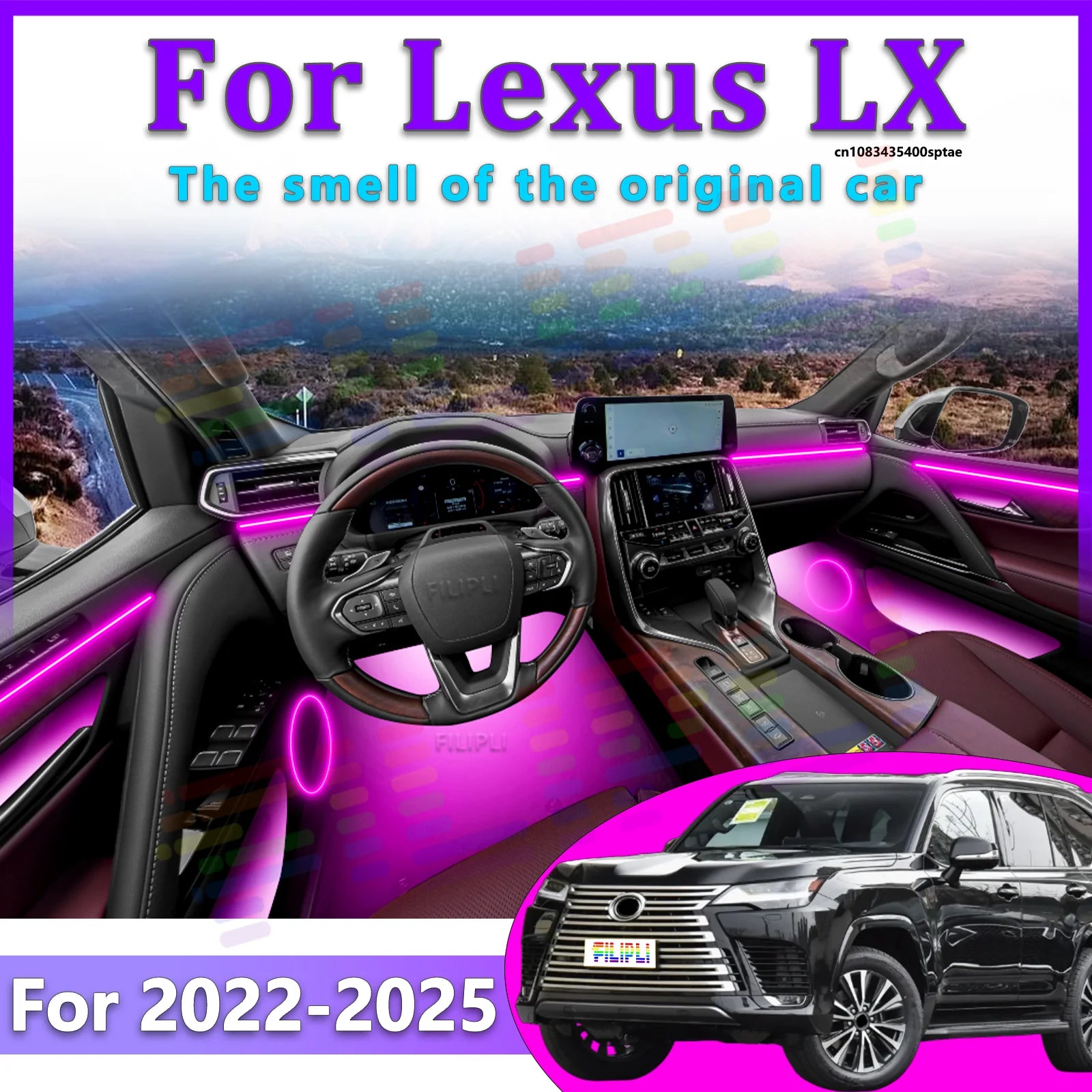 64 Color - Ambient Light - for Lexus 2022-2025 - App Control - Car Interior Lighting | AUTOKITSHOP