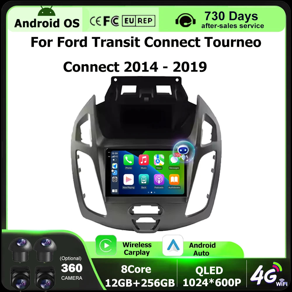 7'' Car Radio Multimedia Player GPS Navigation For Ford Transit Connect Tourneo Connect 20