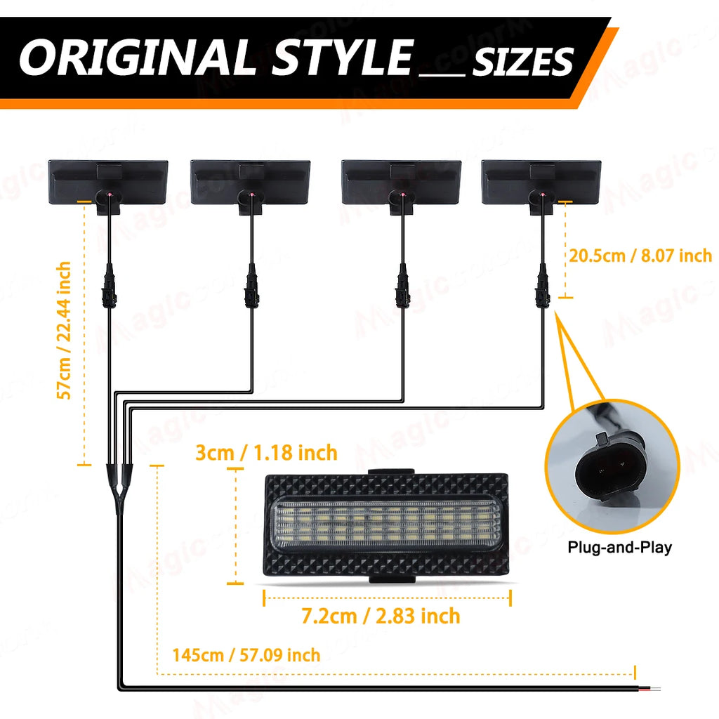 For Jeep Wrangler JL 2024 2025 Led Grill Grille Lights Front Bumper Daylights Daytime Runn | AUTOKITSHOP