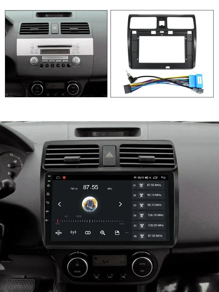 9inch Car Radio Frame Adapter Cable for Suzuki Swift 2003-2010 Audio Face Plate Plastic Fa | AUTOKITSHOP