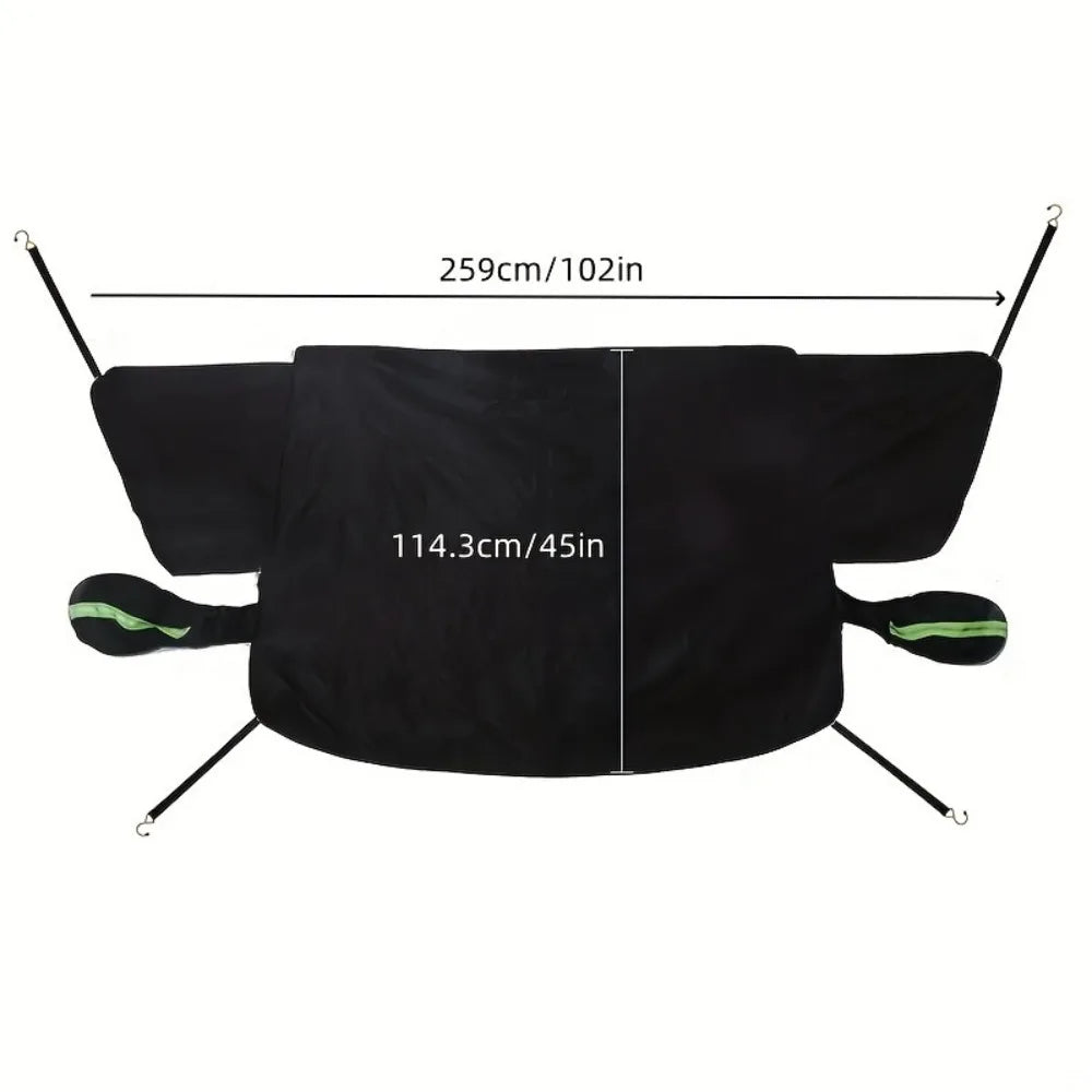 Car Windshield Snow Protection Cover Magnetic Anti‑Frost Windscreen Guard Sunshade for Outdoor W - Automotive LED Light