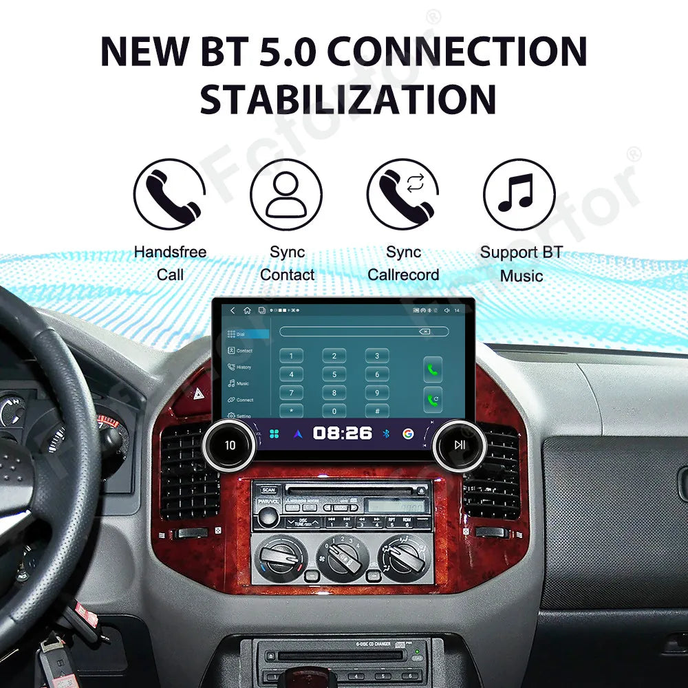 Pro Edition 11.5 Inch Android 15 HD Touch Wireless CarPlay For Mitsubishi Pajero 2008-2016