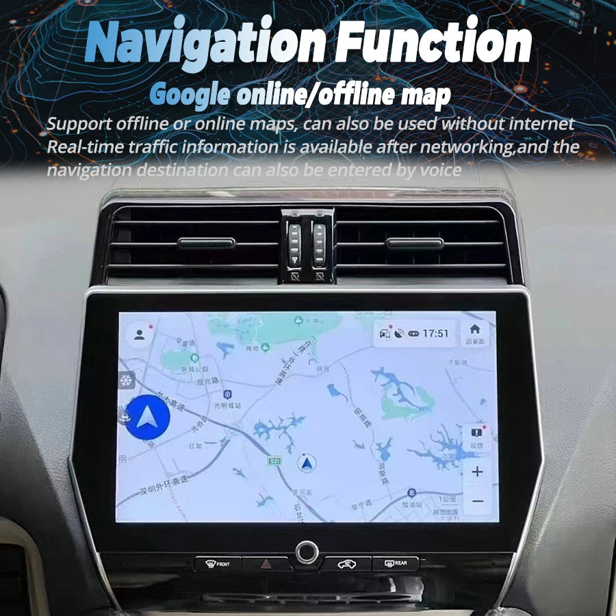 Car Multimedia Player Navigation For Toyota Land Cruiser Prado 150 2010-2022 Stereo Autora