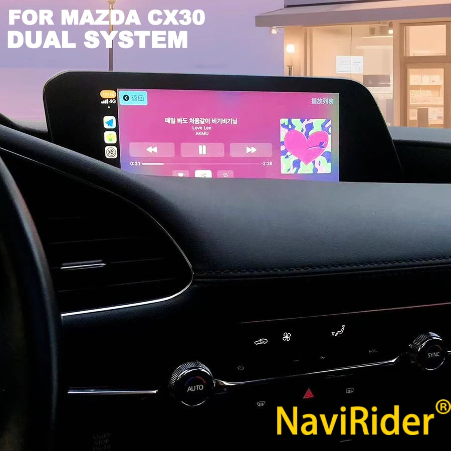 10.25inch Android 14 Screen For Mazda Cx-30 Cx30 2020 2021 Multimedia Video Player Car Rad