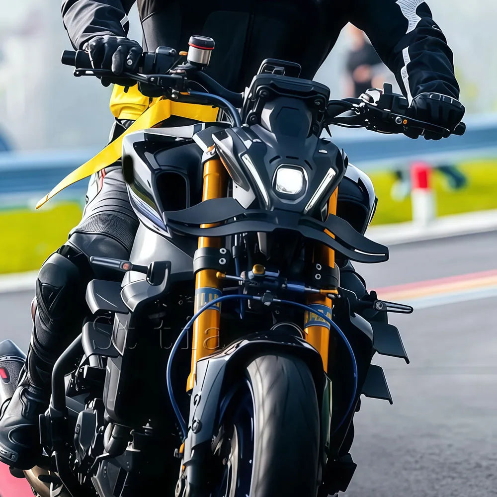 For YAMAHA MT-09/SP 2023 GP Wing Downforce Naked Frontal Spoilers MT09/SP 2021 2022 2023 Front S - Automotive LED Light