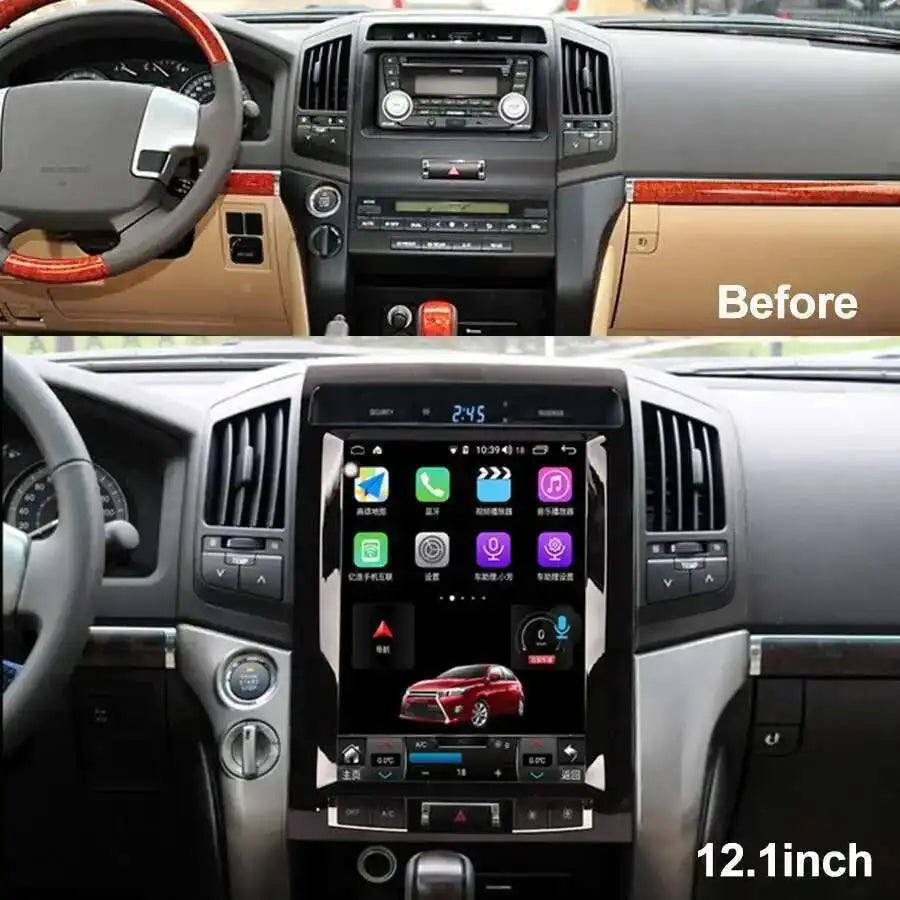 12.1inch For TOYOTA LAND CRUISER LC200 2008-2015 Android15 Car GPS Navigation 6+128GB Radi | AUTOKITSHOP