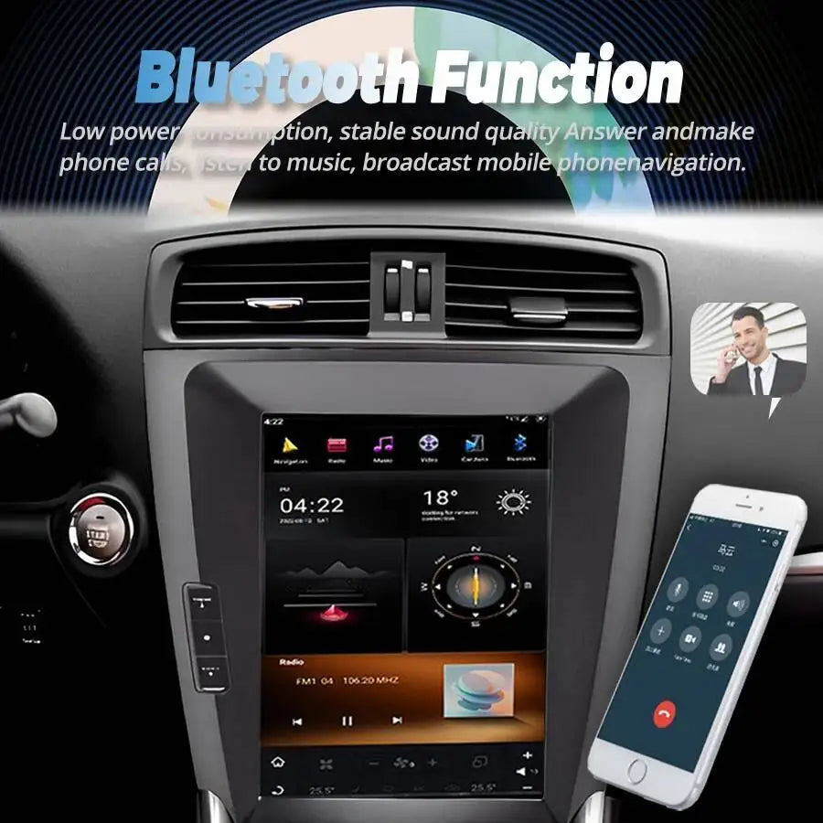 Stereo GPS Carplay Android 13 IPS Screen For Lexus IS250 IS300 IS350 2006-2012 Car Multime | AUTOKITSHOP