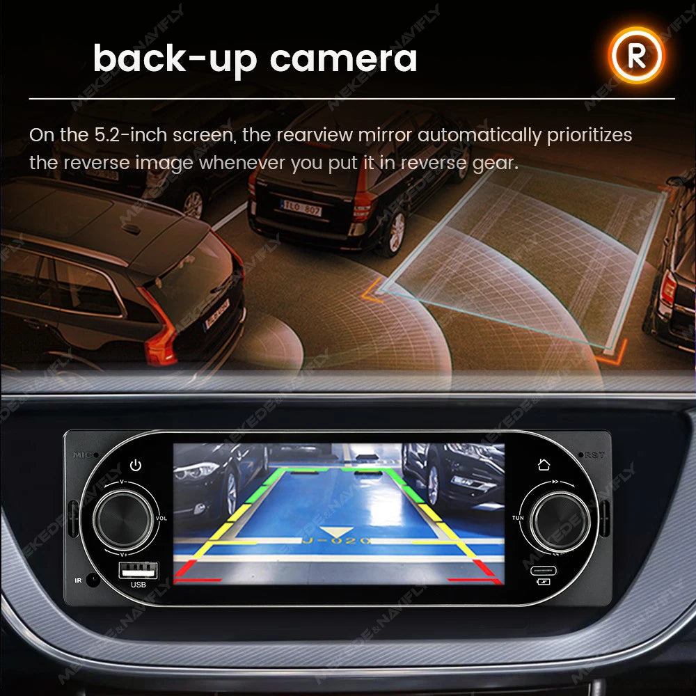 5.2inch Android 13 1DIN Touch Screen Car Radio For Universal Autoradio Multimedia Video Pl