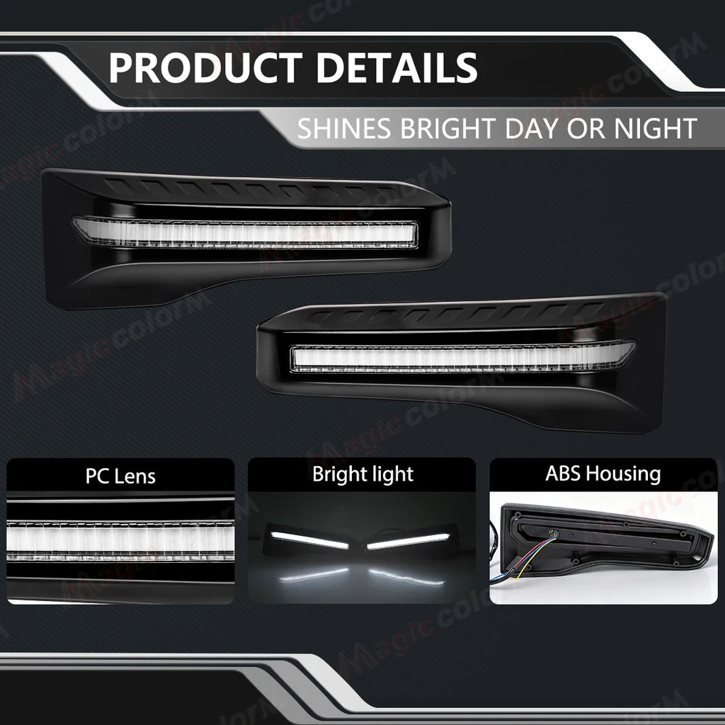 LED DRL For Toyota Land Cruiser Prado LC250 2024 2025 Daytime Running Lights Turn Signal L | AUTOKITSHOP