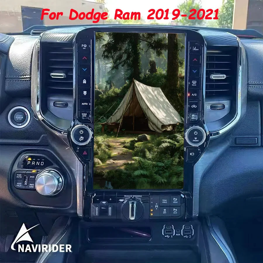 13.6inch IPS Screen For Dodge Ram 2019-2021 Android Car Radio 2din GPS Carplay Car Multime | AUTOKITSHOP