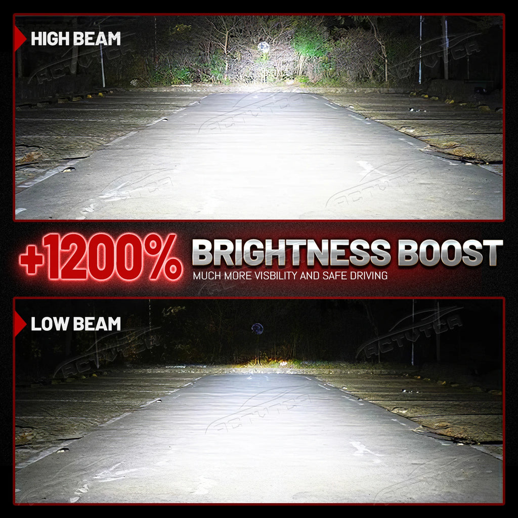 ACTVTCA H4 H7 LED CANBUS H11 H1 9005 HB3 9006 HB4 9007 9008 9012 LED Headlights 3000W High
