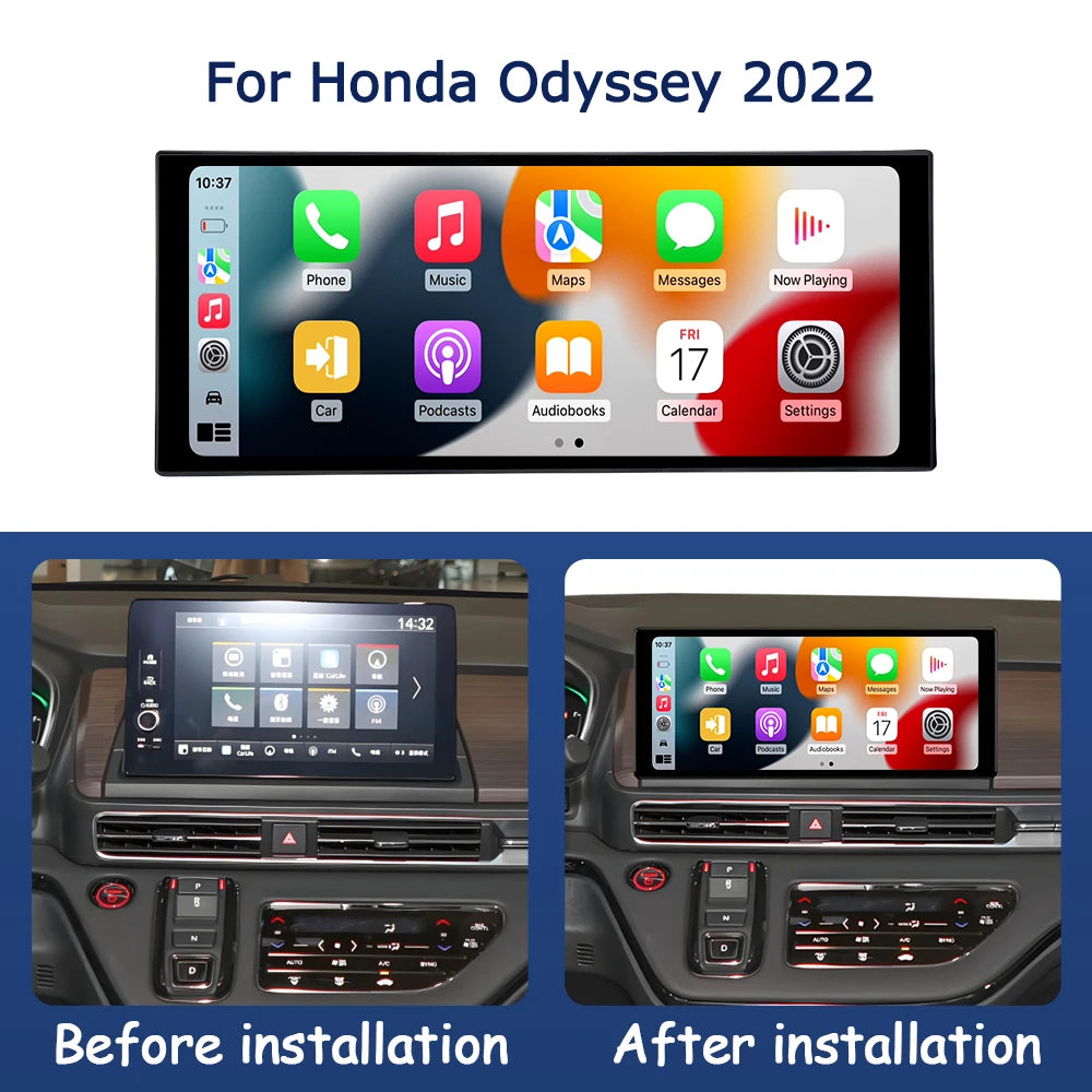 Wireless Carplay Android Auto for Honda Odyssey 2022 Multimedia Radio Player GPS Navi WiFi