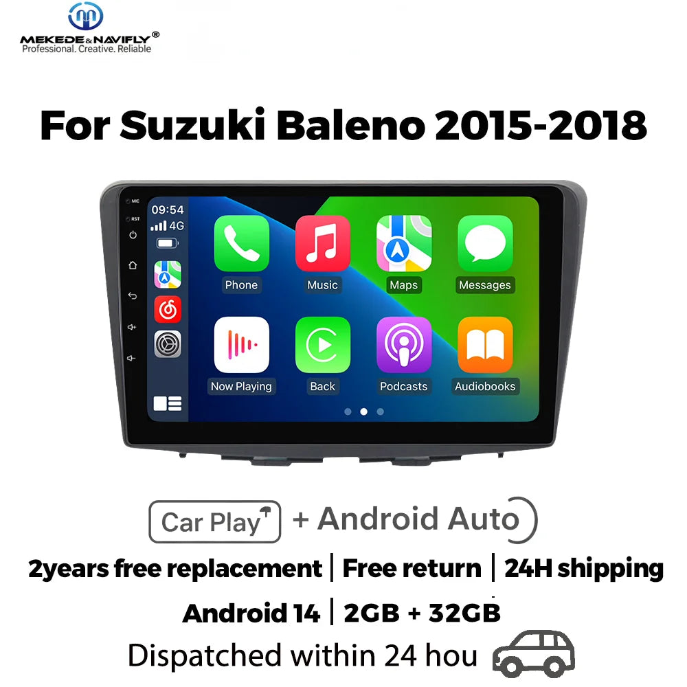 IPS touch screen 9inch Car Radio For Suzuki Baleno 2015 - 2018 Wireless Carplay AUTO Multi