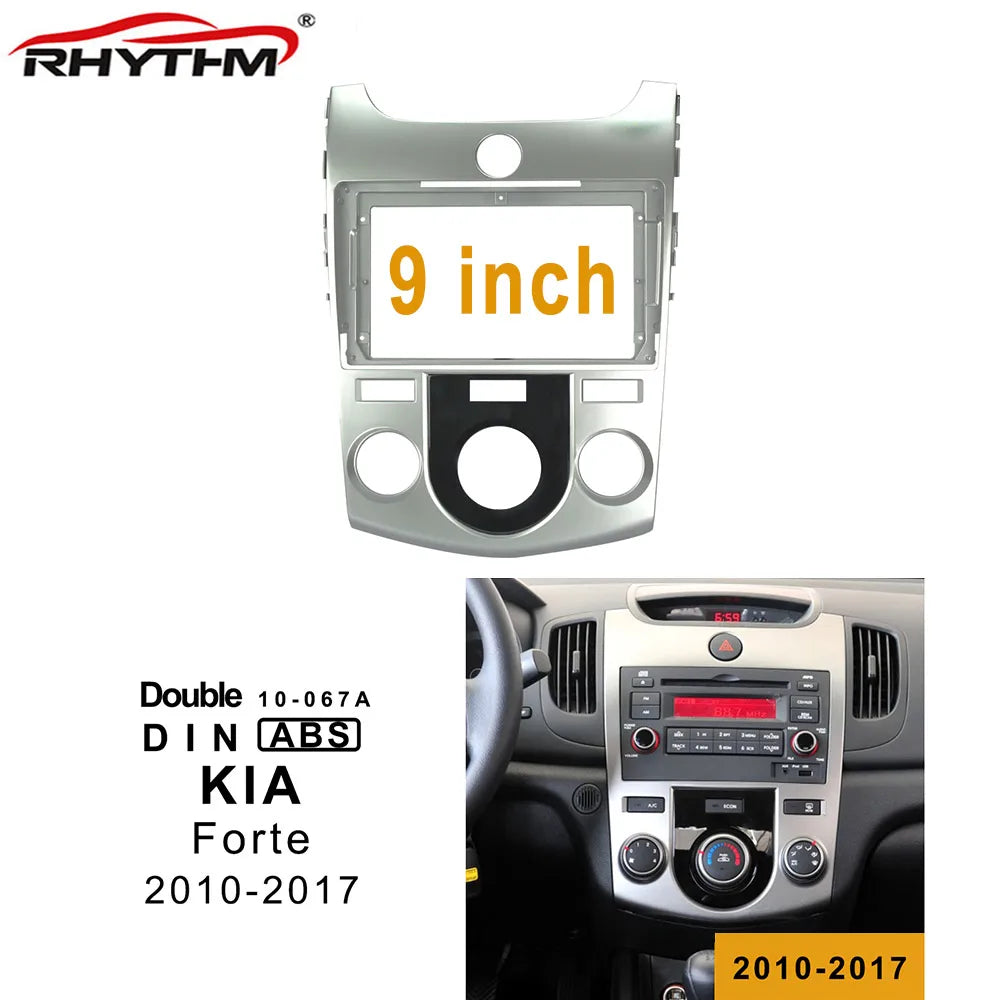9 Inch Car Fascia For KIA FORTE 2010-2017 Manual Auto Air Conditioning Panel Dash Mount In | AUTOKITSHOP