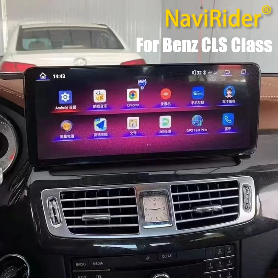 QLED Android Wireless Auto CarPlay For Benz CLS Class W218 2010-2015 Car Multimedia Naviga | AUTOKITSHOP