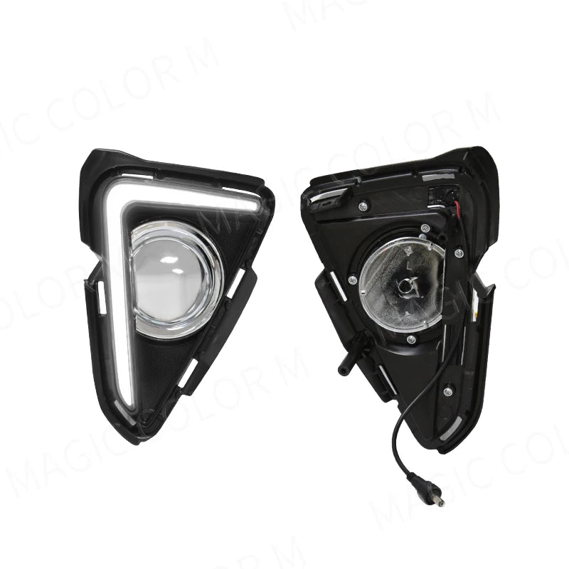 For Toyota RAV4 2016 2017 2018 DRL Daytime Running Lights Turn Signal Fog Lamp Bezel Chrom | AUTOKITSHOP