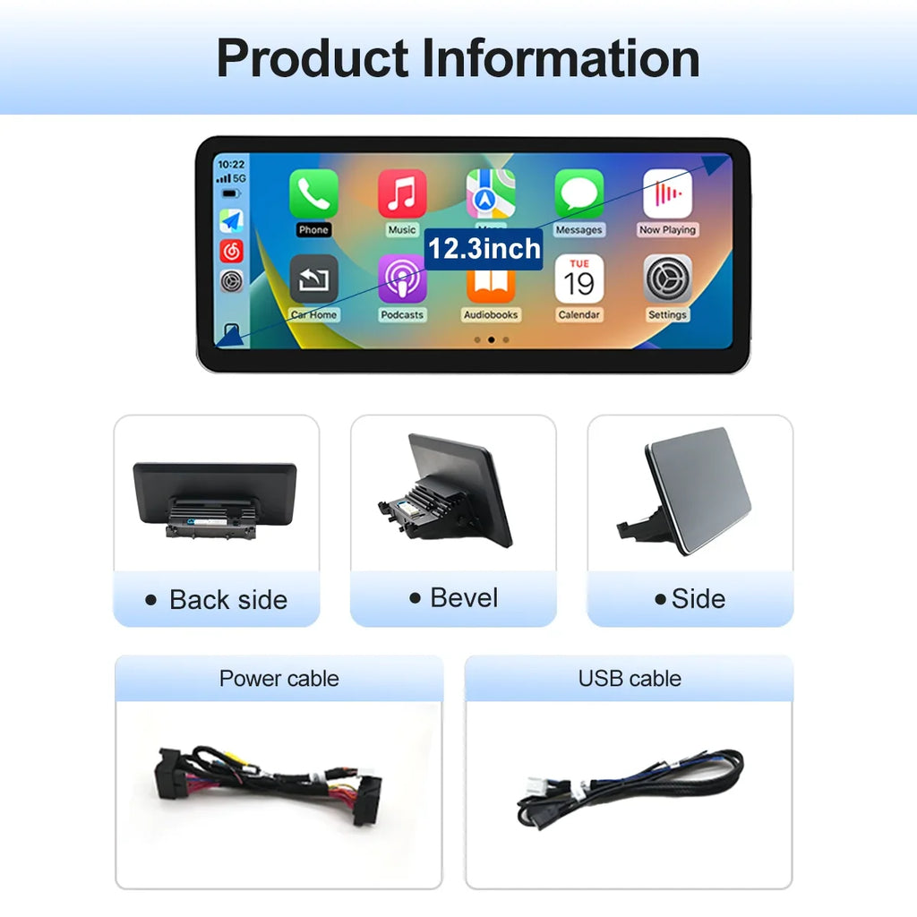 12.3“ Wireless CarPlay Android Auto Touchscree Car Radio Multimedia For Mercedes-Benz W205 | AUTOKITSHOP