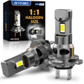 BEVINSEE 2x Lampadas H7 LED 70W 12000LM CANbus No Error 1:1 Halogen Size H7 LED Alta Poten