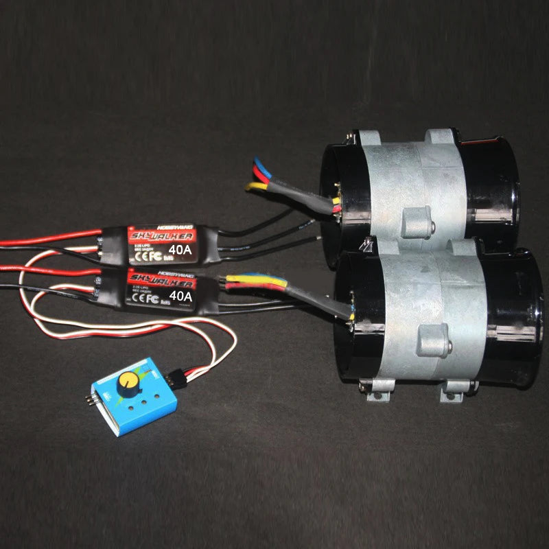 Powerful 500W twin turbine fan turbo with DC12V 40A Supercharger manual controller