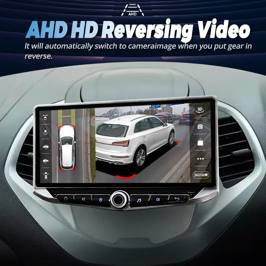 10.88inch Android Screen For Ford Figo KA 2015 2016 2017 2018 Car Radio Video Multimedia D