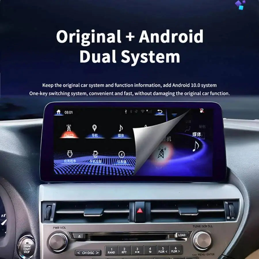 Navi Stereo Built-in 360 For LEXUS RX270 RX300 RX350 2009-2015 CarPlay Car Multimedia Vide