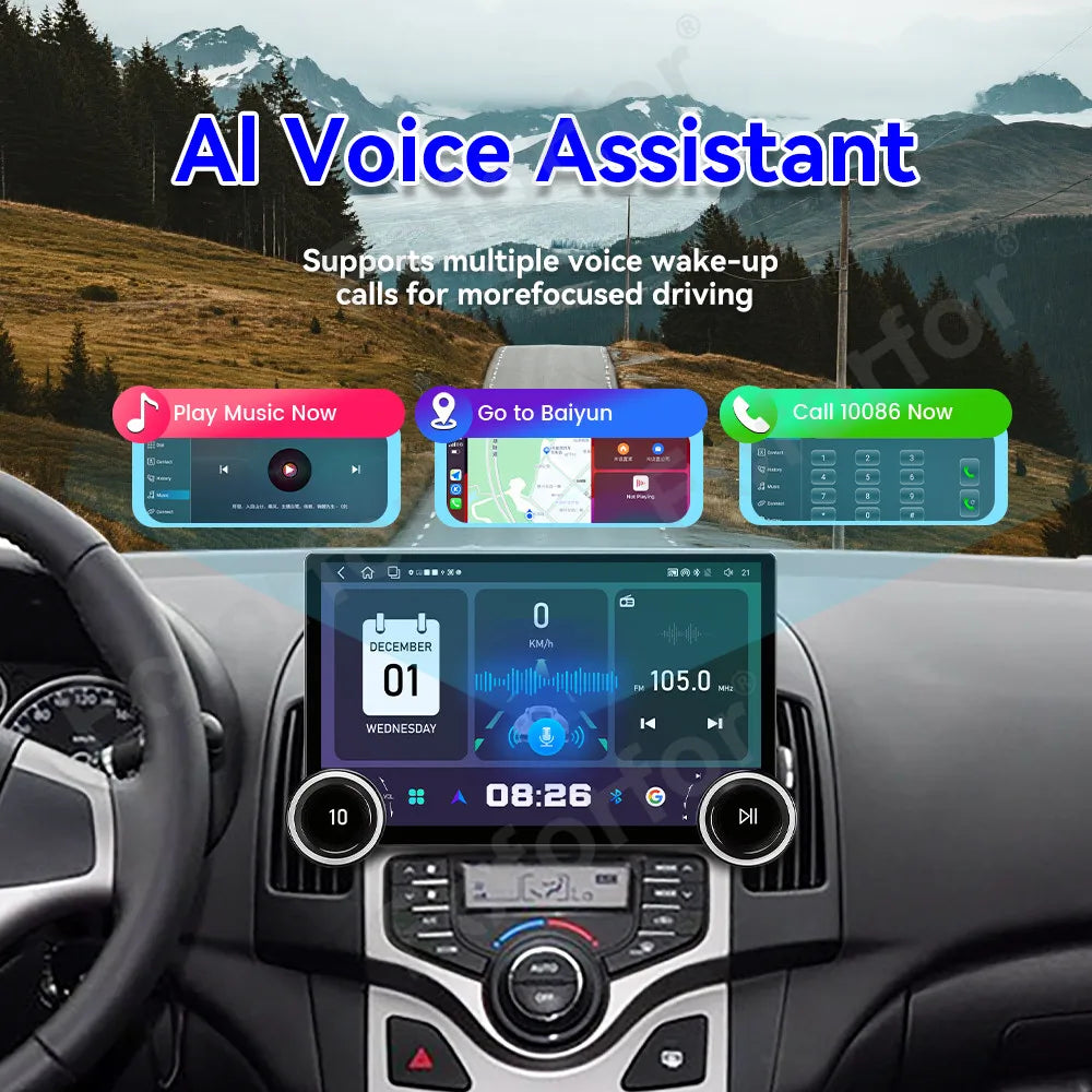 Luxury Premium Wireless CarPlay Built-in 11.5 Inch Android 15 Full HD Touch Multimedia Car