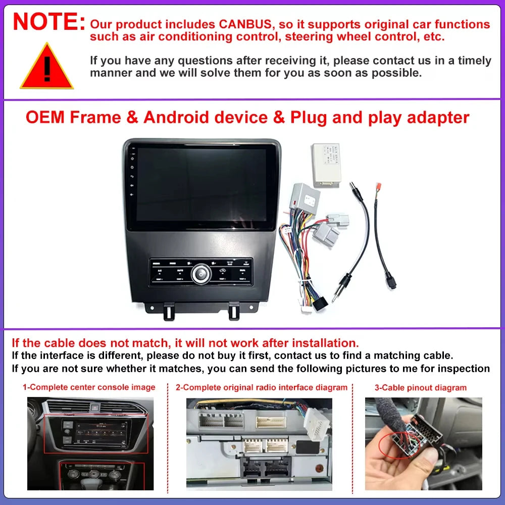 Android 16 For Ford Mustang V S-197 2009 2010 2011 2012 - 2014 Radio Stereo Screen Multime | AUTOKITSHOP