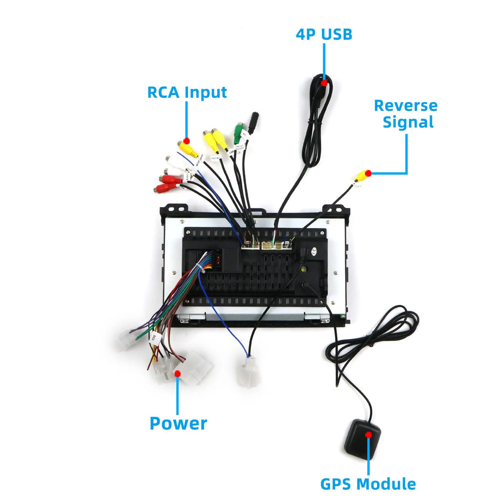 8" Android Car Radio GPS Type-C Wireless CarPlay Auto Android Auto for Toyota Dominance 2002-2009 - Bluetooth Steering C