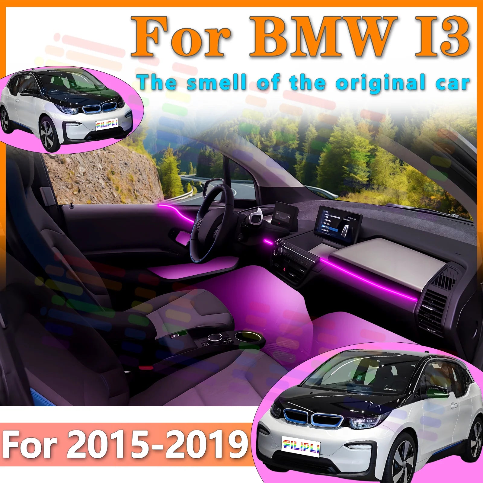 RGB - Ambient Light - for BMW G28 - App Control - Car Interior Lighting | AUTOKITSHOP