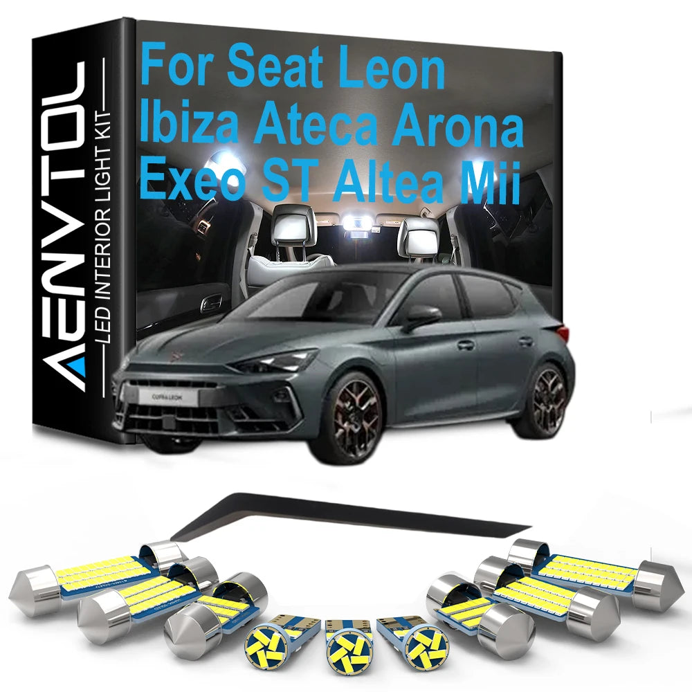 Canbus LED Interior Light Kit For Seat Leon 1M 1P 5F Ibiza 6L 6J 6P Ateca Arona Exeo ST Al