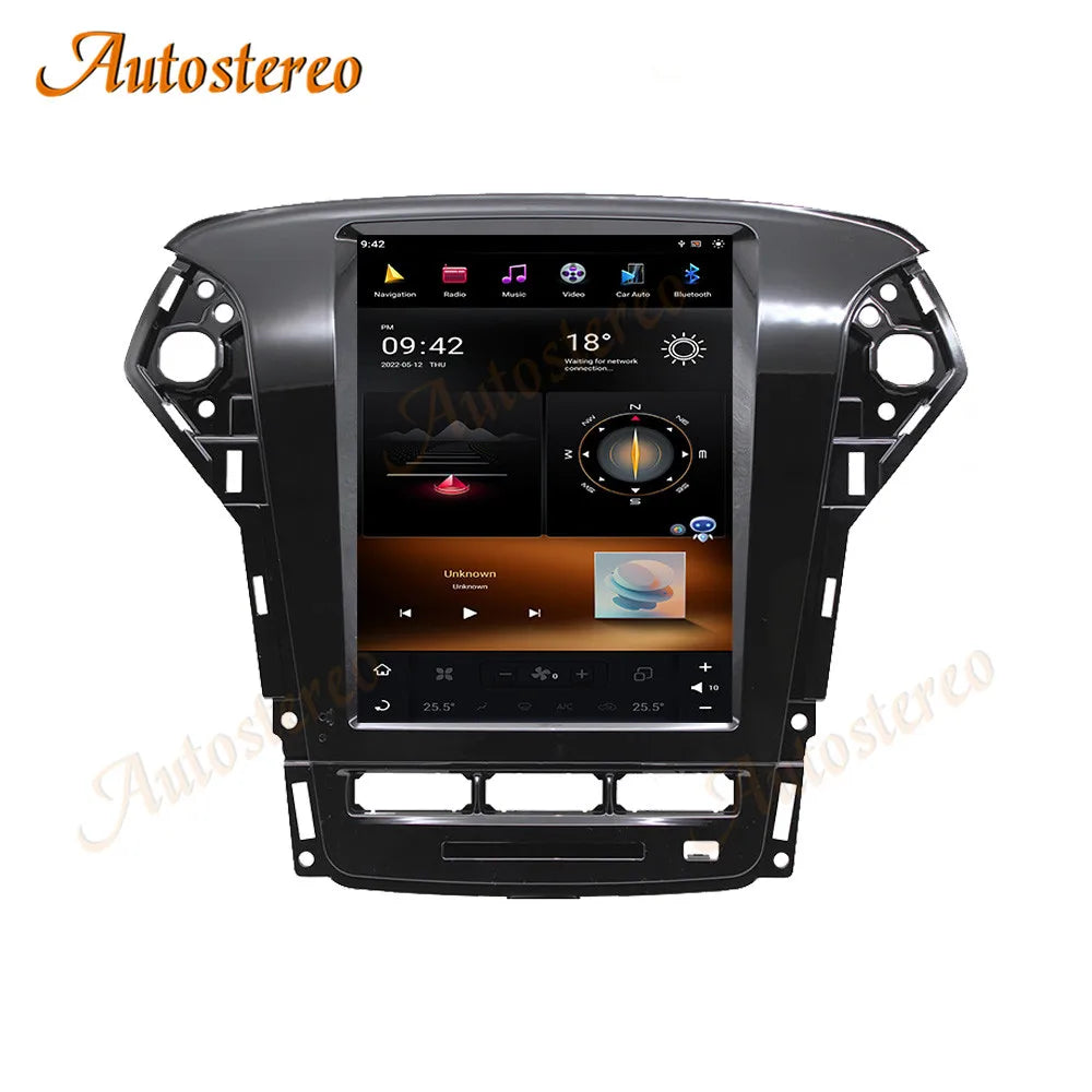 Carplay Android13 Car GPS Navigation For Ford Mondeo Fusion MK4 2010-2013 Tesla Style Auto