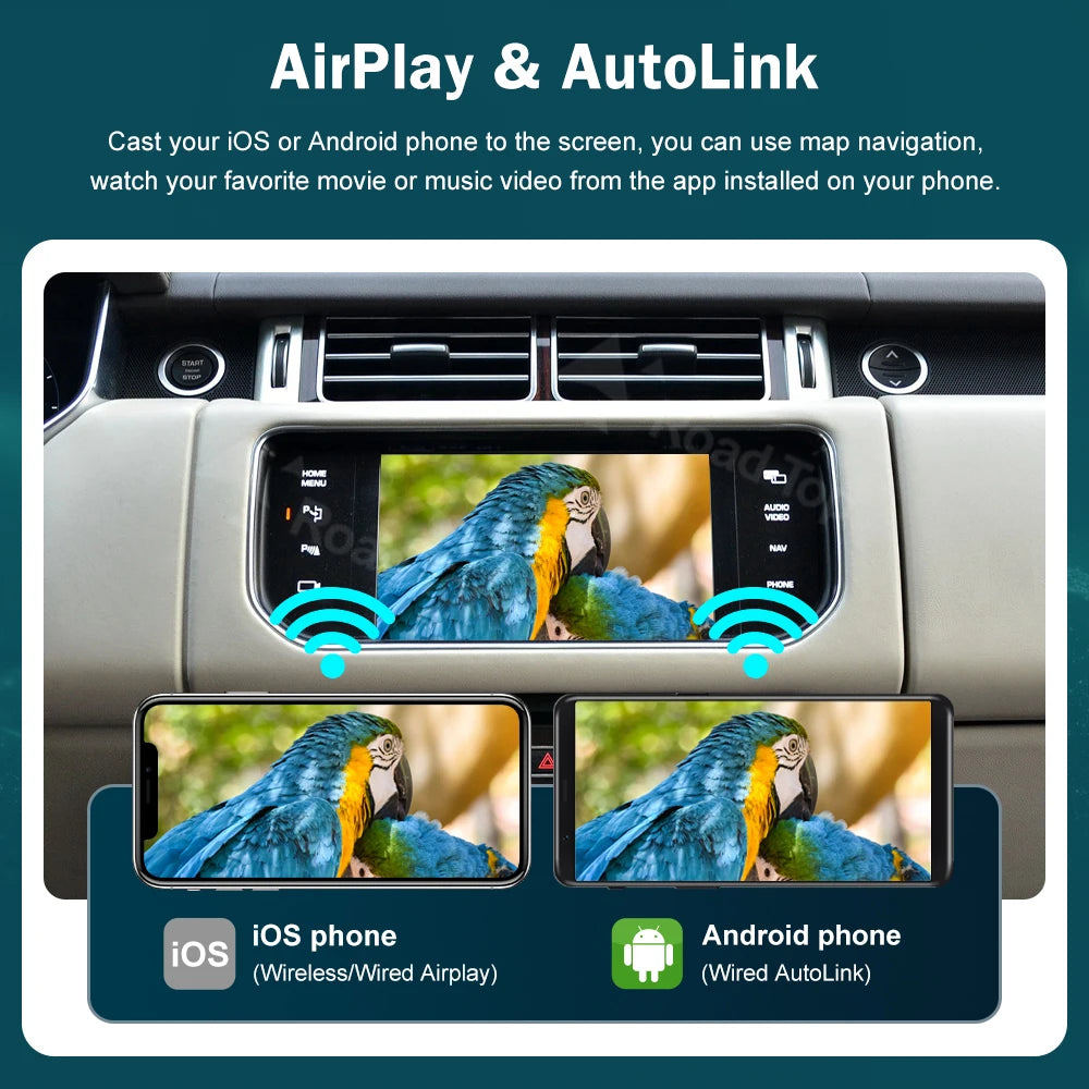 CN RoadTop Wireless Carplay For Land Rover Jaguar Range Rover Evoque Discovery 2012-2016 A