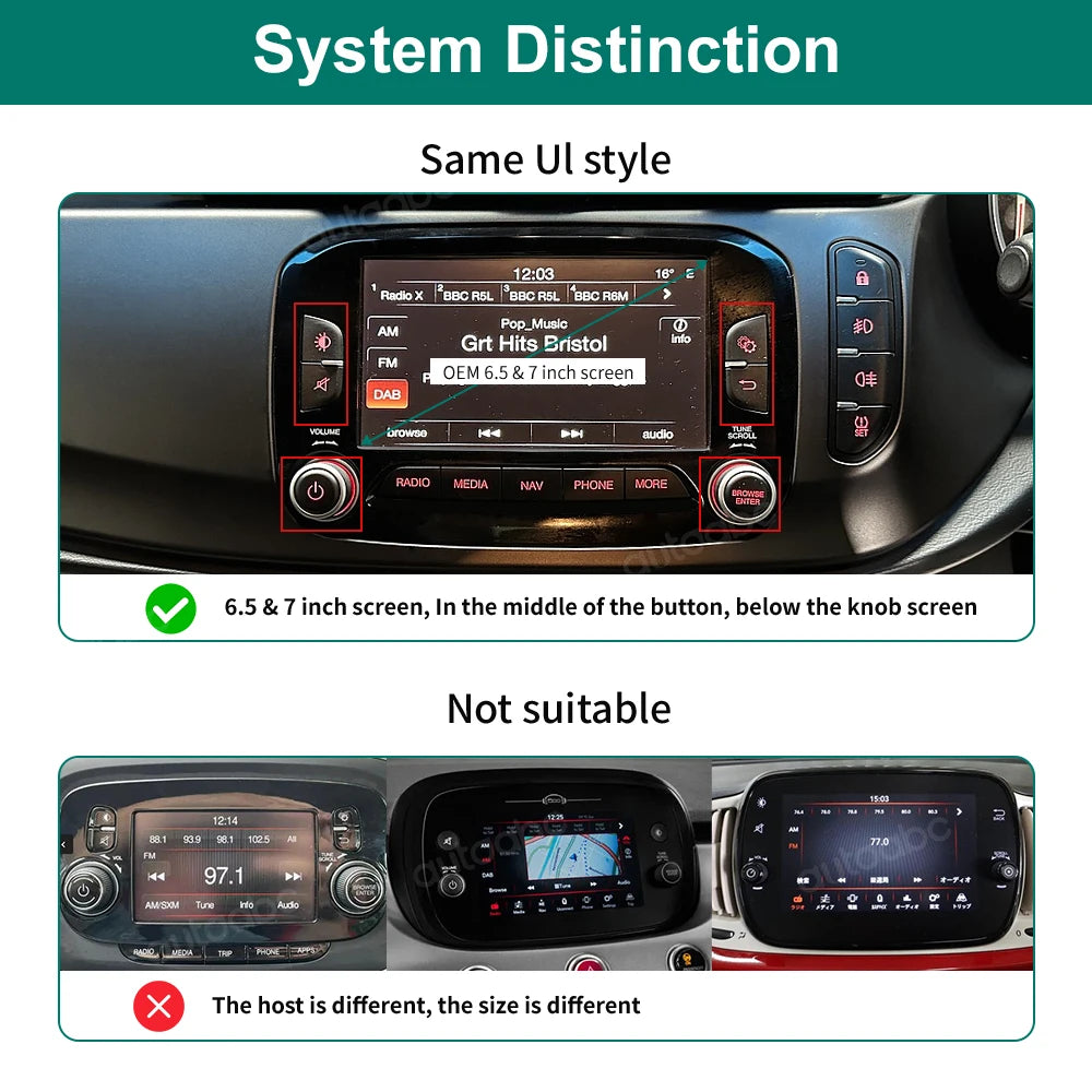 Wireless CarPlay Android Auto Interface For Alfa Romeo Giulietta 2014-2021 Fiat 500X 2015- | AUTOKITSHOP