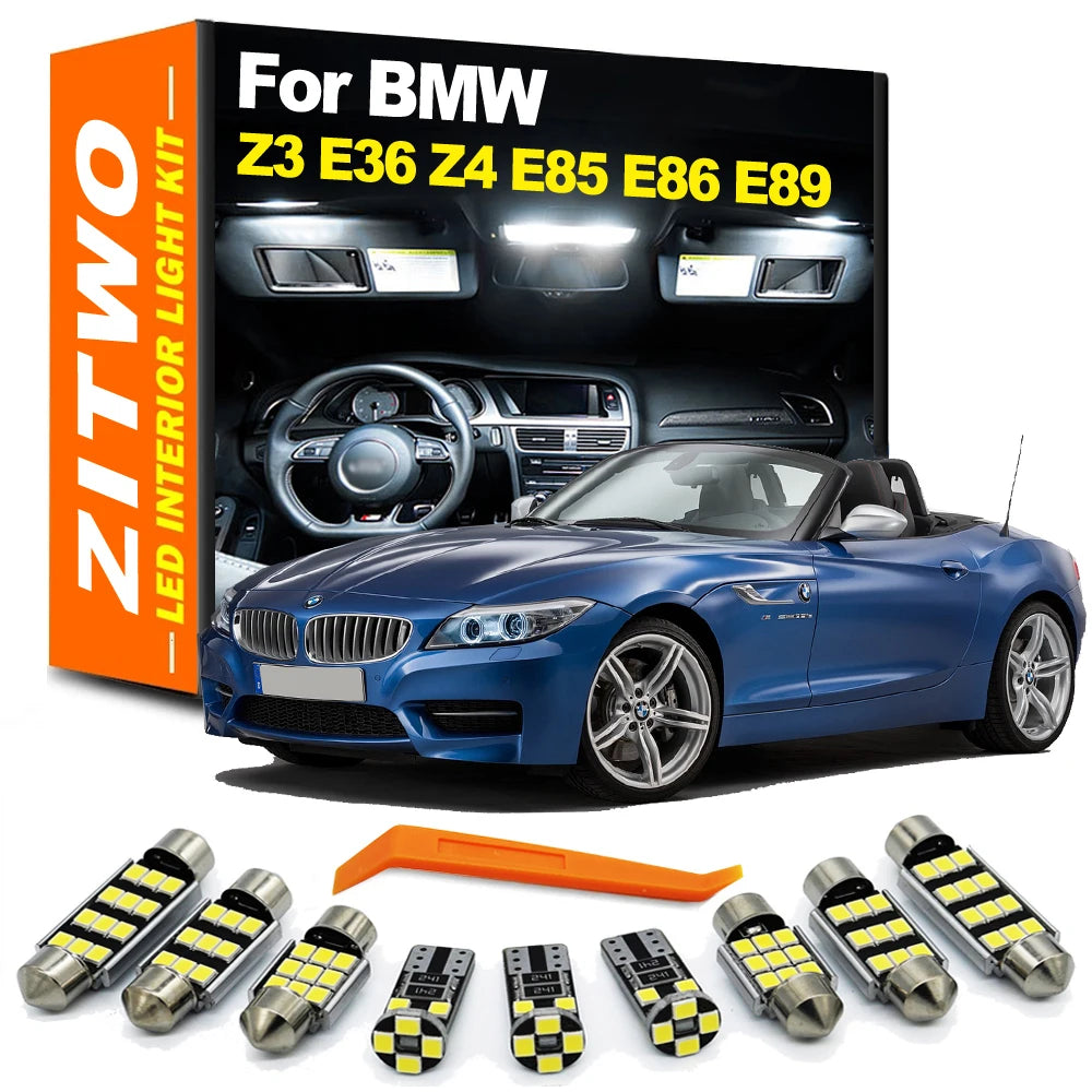 Car Parts LED Bulb Interior Dome Map Trunk Light Kit For BMW Z3 E36 Z4 E85 E86 Z for BMW E86 E89 E85 1995-2011 - Canbus