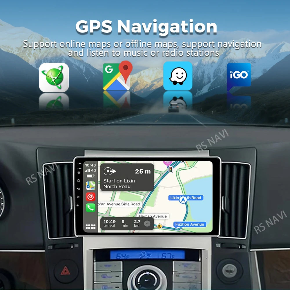 Android 16 For Hyundai Veracruz ix55 2006 -2015 2K QLED Android Car Radio Multimedia Video
