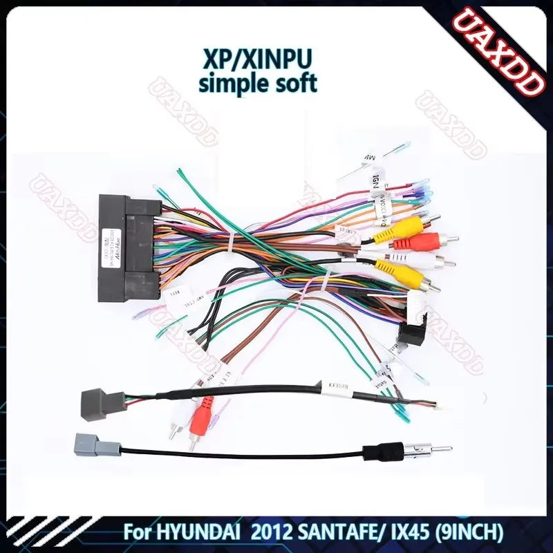 For 2013-2018 Hyundai SANTAFE IX45 9inch 2 Din Car stereo radio Android frame panel fascia
