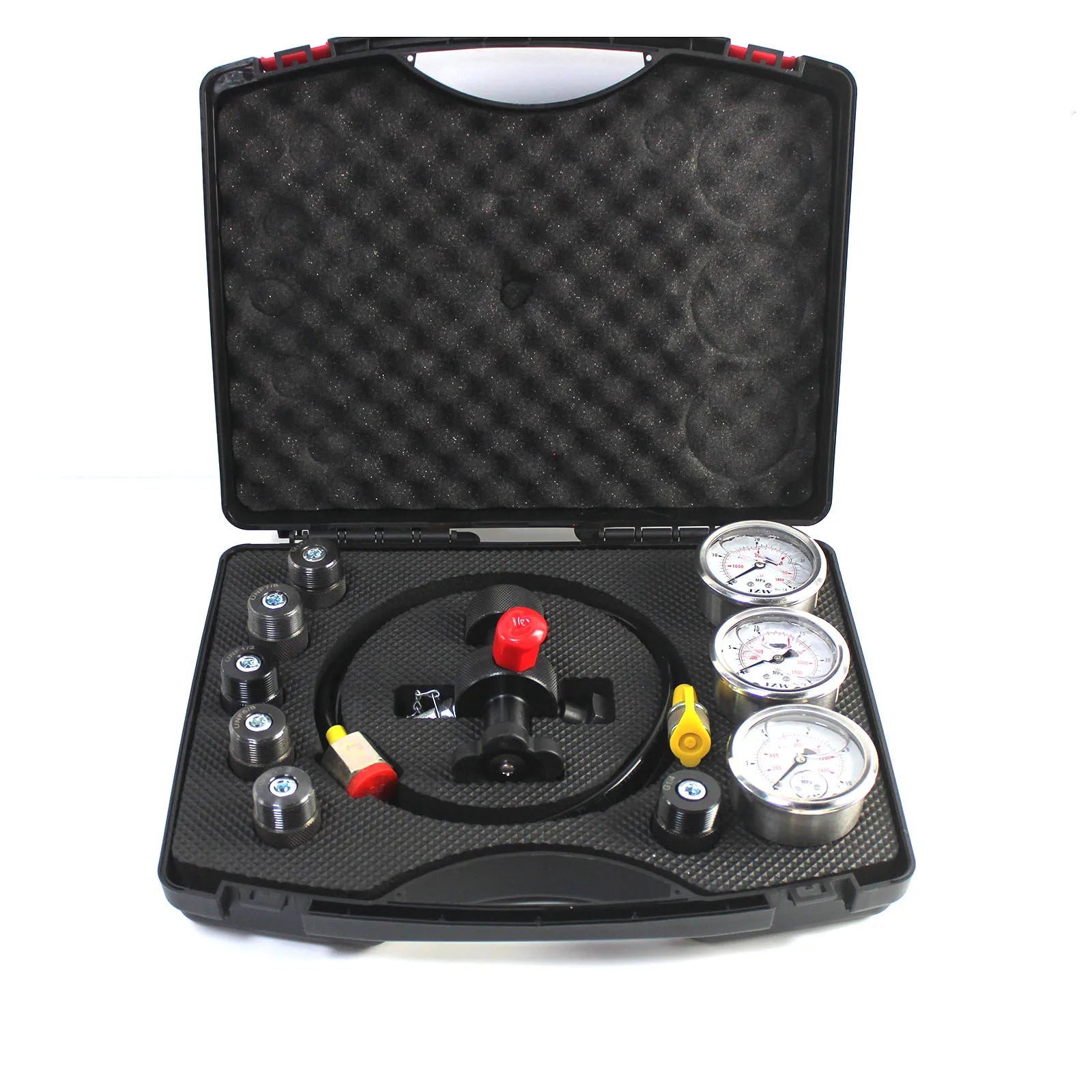 Hydraulic Gauge Test Kit Hydraulic Nitrogen Accumulator Charging System Gauge Pressure Tes