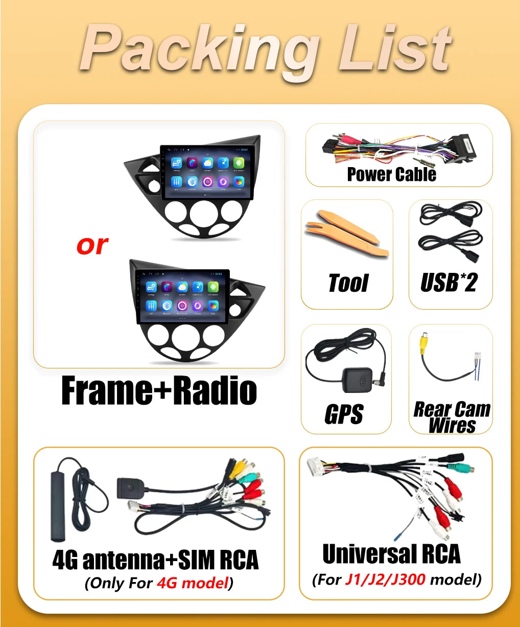 Android 16 Carplay Car Radio For Ford Fiesta Focus MK1 1995 1996 1997 1998 1999 2000 2001  | AUTOKITSHOP