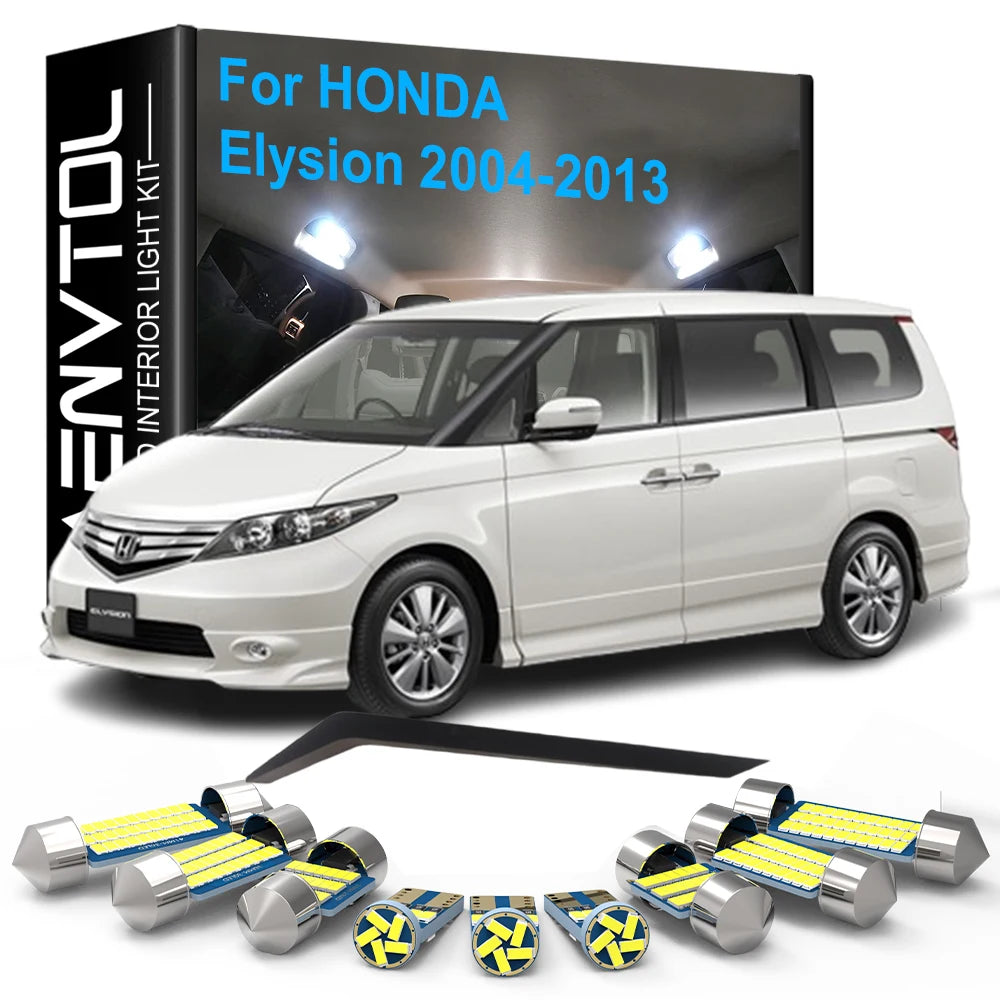 15-Piece LED Interior Light Kit for Honda Elysion 2004-2007 - Canbus Dome Map Door Trunk Bulbs | AUTOKITSHOP