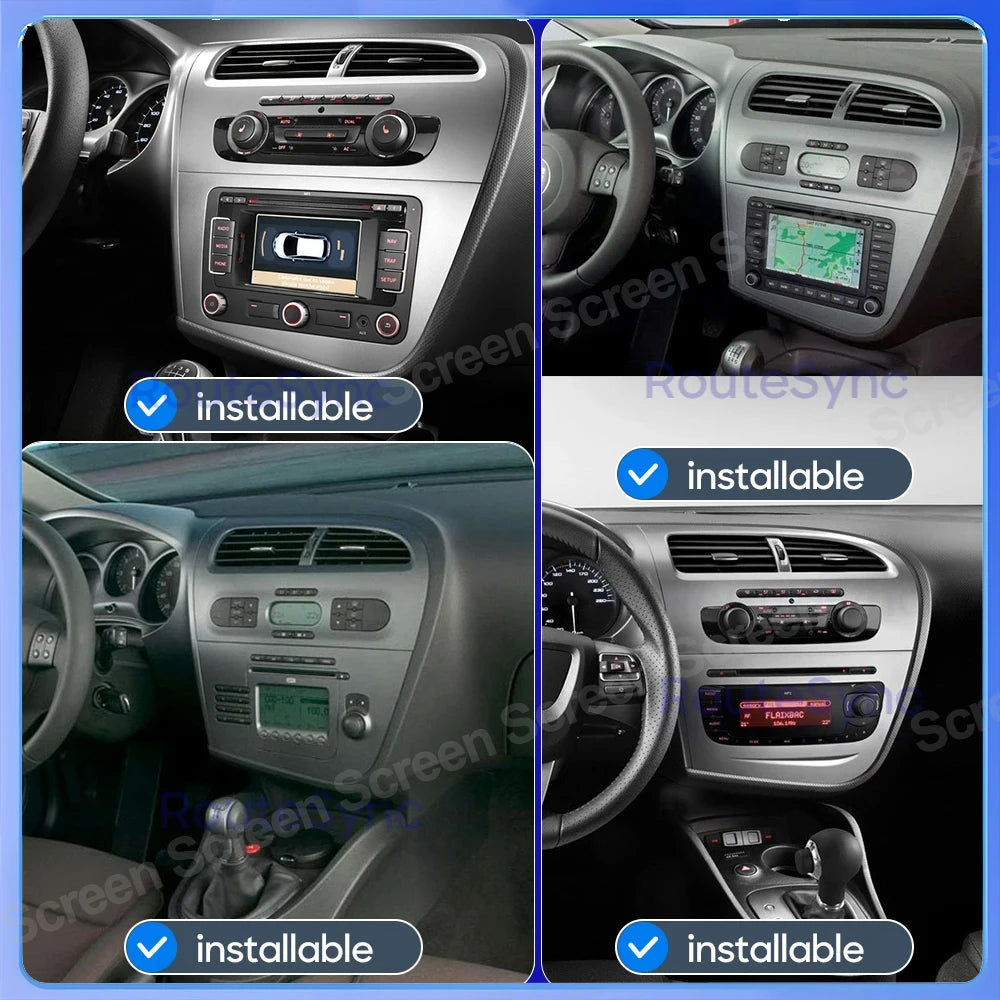 Autoradio For Seat Leon 2 Mk2 2005 2006 2007 2008-2012 Carplay Auto Screen Car Radio Andro | AUTOKITSHOP