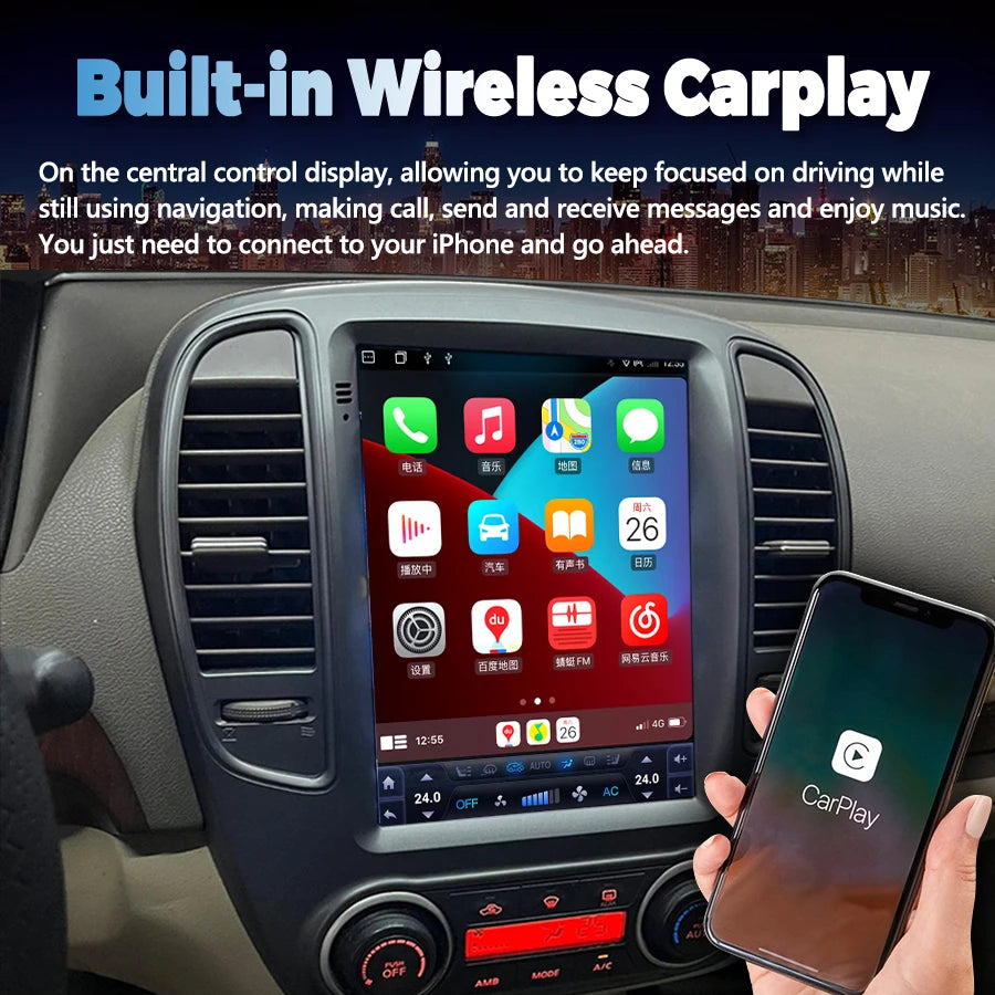 9.7inch Screen For Nissan Bluebird Sylphy G11 2005-2026 Navigation Carplay Android 15 Car