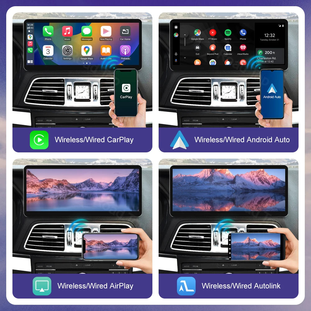 Wireless CarPlay Linux Car Multimedia Touch Screen for Mercedes Benz E Coupe W207 Android  | AUTOKITSHOP