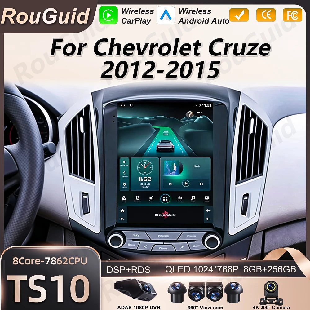 Touch Screen Android16 Car Radio For Chevrolet Cruze 2012 2013 2014 2015 Multimedia Player | AUTOKITSHOP