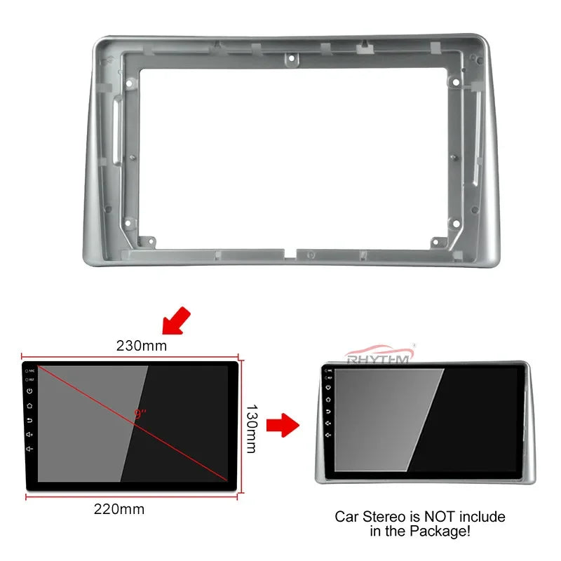 9 Inch Car Fascia For JAC S3 2017 - 2018 Double Din Car Radio Dvd Fascias Frame Audio Fitt | AUTOKITSHOP