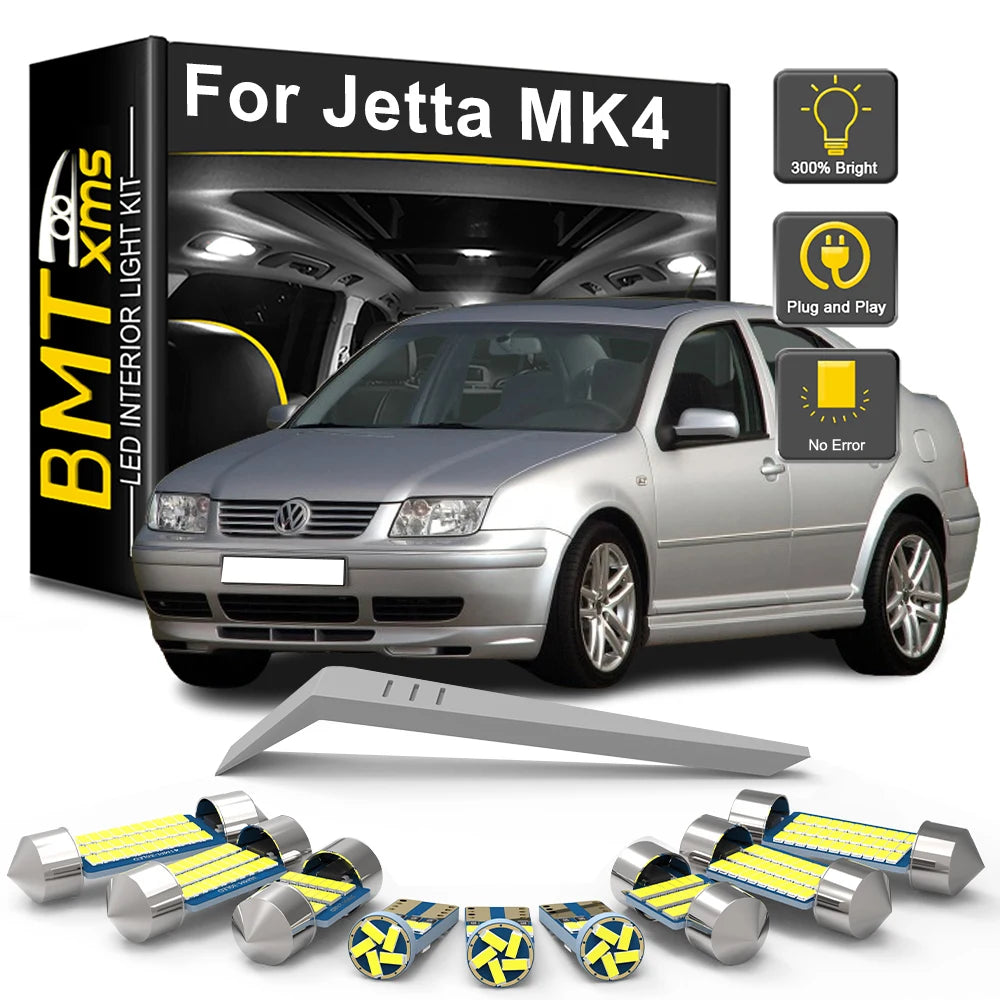 12-Piece LED Interior Light Kit for VW Volkswagen Jetta MK4 4 IV - Canbus Error-Free Bulbs | AUTOKITSHOP