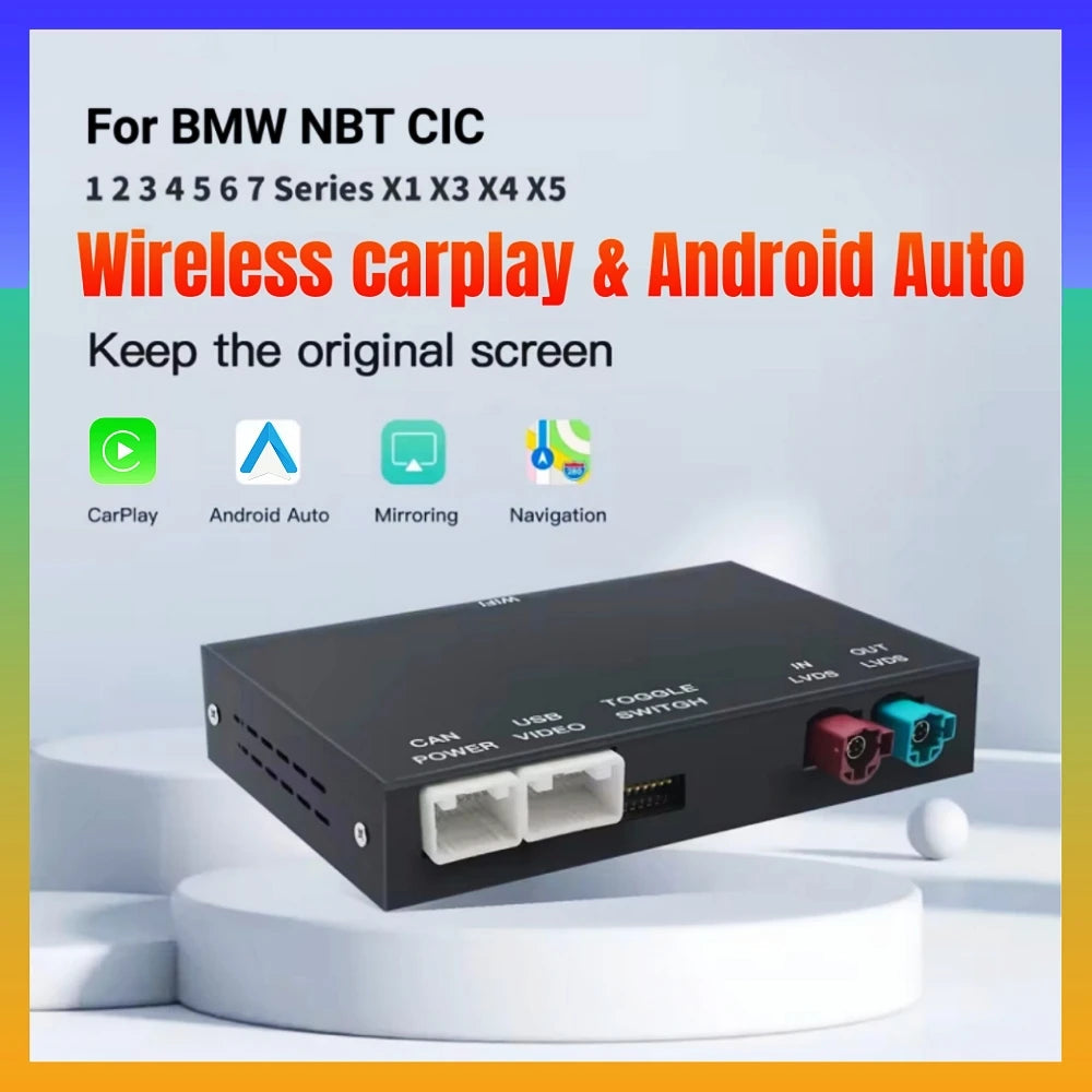 2025 ANYFAR Wireless Android carplay Mirror For Bmw Mini CIC NBT R55 R56 R57 R58 R59 R60 R | AUTOKITSHOP
