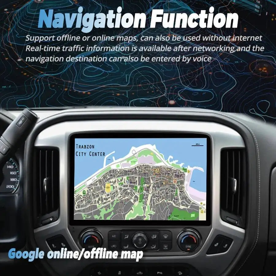 12inch For Chevrolet Silverado GMC Sierra 2014-2020 Multimedia Player DSP GPS Navigation W | AUTOKITSHOP