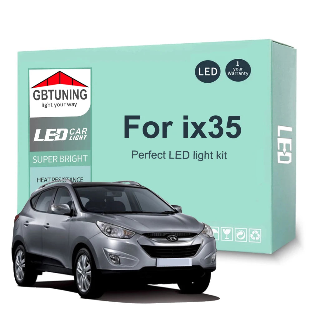 11-Piece LED Interior Light Kit for Hyundai ix35 - Canbus Error-Free Bulbs | AUTOKITSHOP